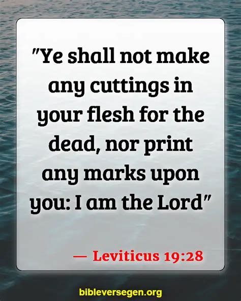 leviticus marking the body.